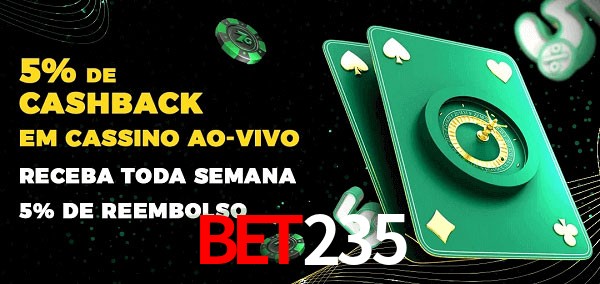 Promoções do cassino ao Vivo bet235
